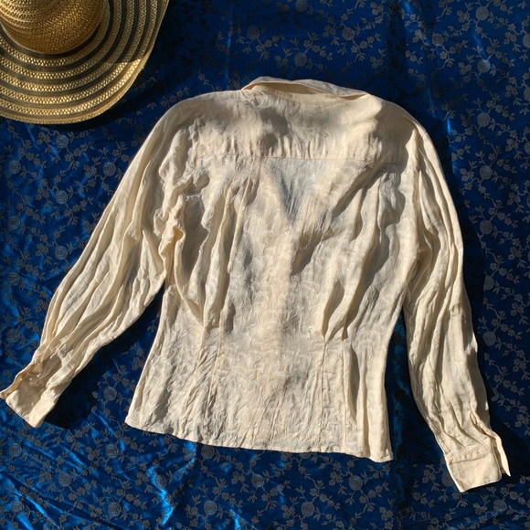 Vintage Christian Dior Silk Clouds Blouse - Picture 7 of 8